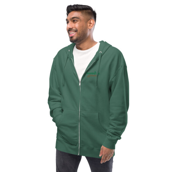 Unisex fleece zip up hoodie - Image 12