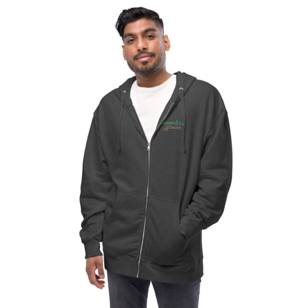 Unisex fleece zip up hoodie - Image 8