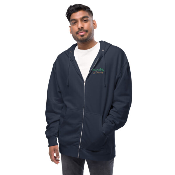 Unisex fleece zip up hoodie - Image 5
