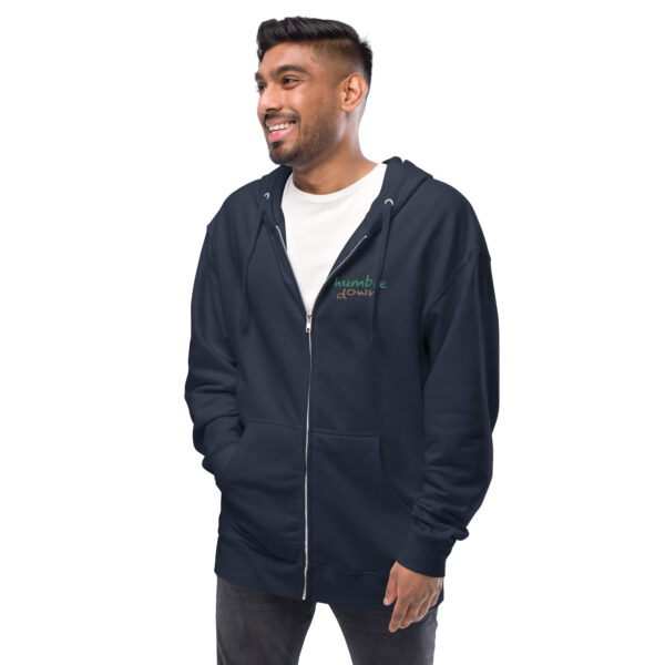 Unisex fleece zip up hoodie - Image 7