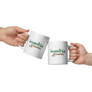 White glossy mug